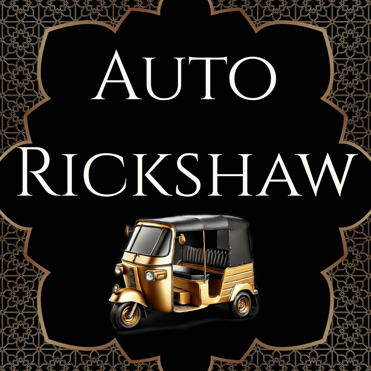 Restored auto rickshaw event rental