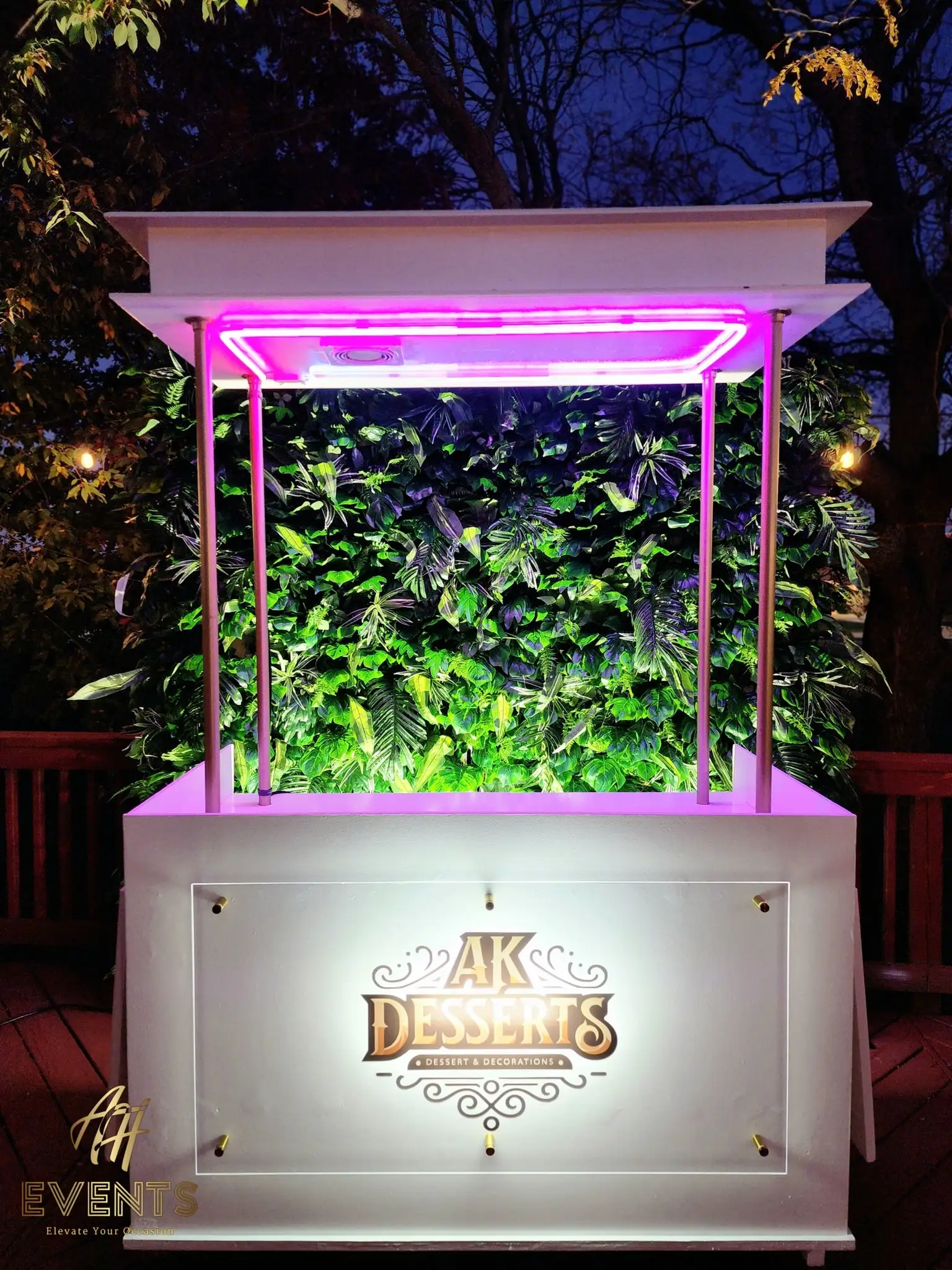 Bespoke illuminated vendor carts